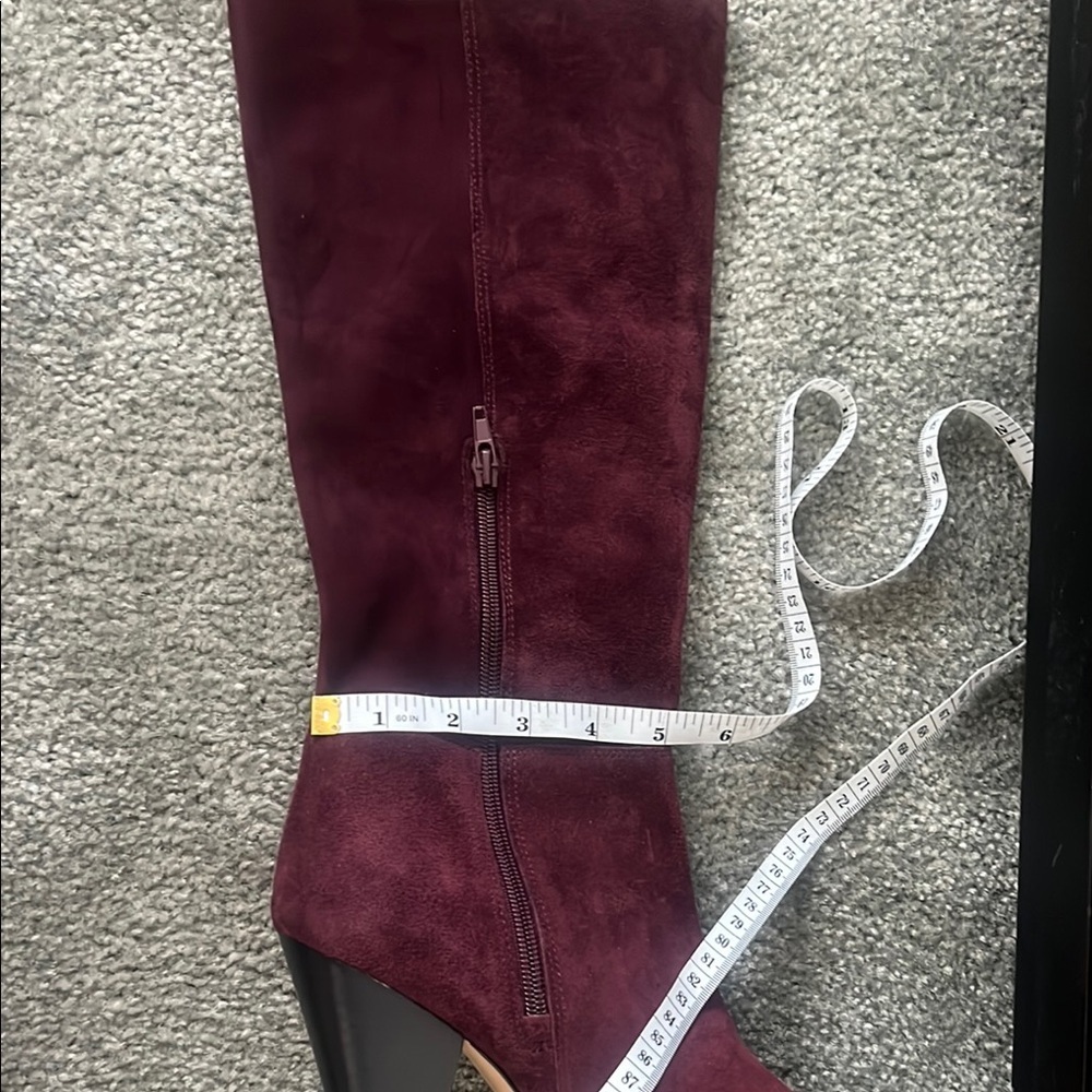 Vince Camuto Burgundy Knee-High Boots - Picture 15 of 16